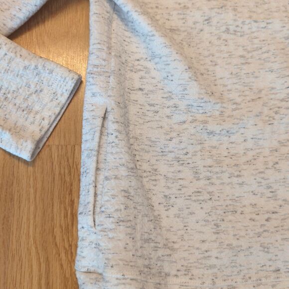 RBX Hoodie Sweatshirt Womens Medium Gray Heathered Cowl Neck Long Sleeve - Picture 5 of 7